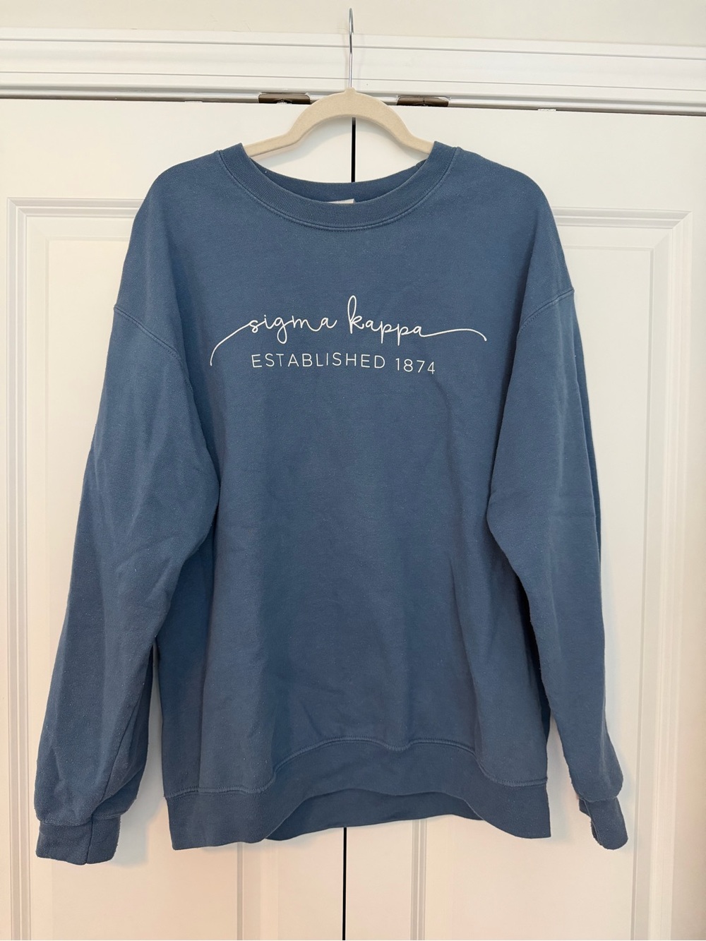 Sigma Kappa Blue Crewneck Sweatshirt